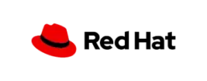 Logo de Red Hat, líder en soluciones de software de código abierto utilizadas por ADMIN TI para gestionar entornos Linux empresariales.